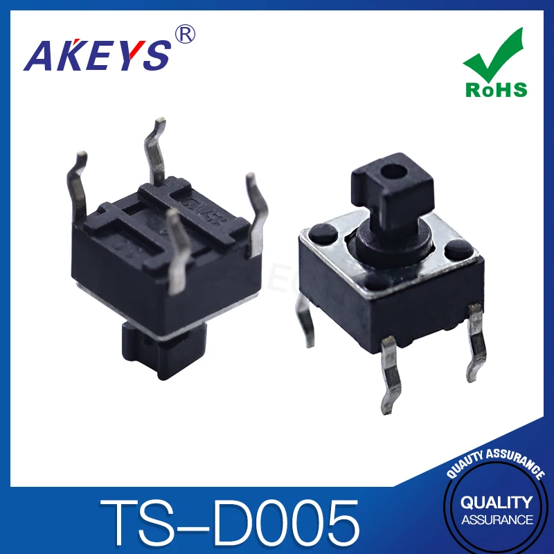 TS-D005 Key High life copper pin 4 tap switch connector 6 * 7.3 Square Head 2.4 | Switches