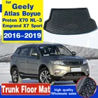 Подходит для Geely Atlas Boyue Emgrand X7 спортивные Протон X70 NL-3 2016  2019 задний багажник ЛОТОК загрузки лайнер грузовой коврик на коврике арабских цифр грязи