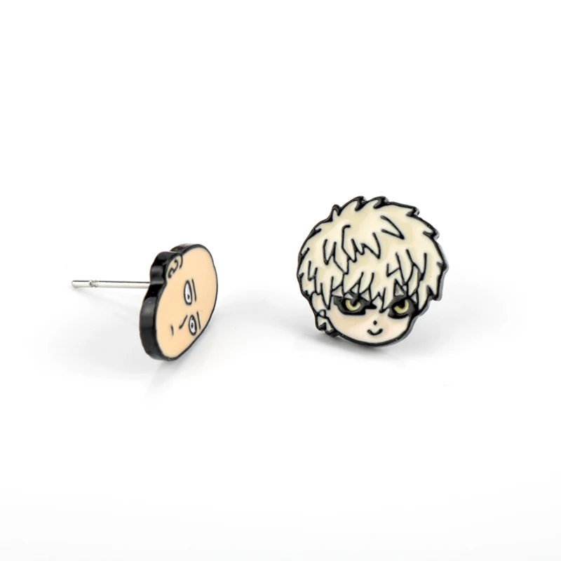 Забавные Аниме ONE PUNCH MAN серьги Сайтама Genos милые забавные очаровательные Модные