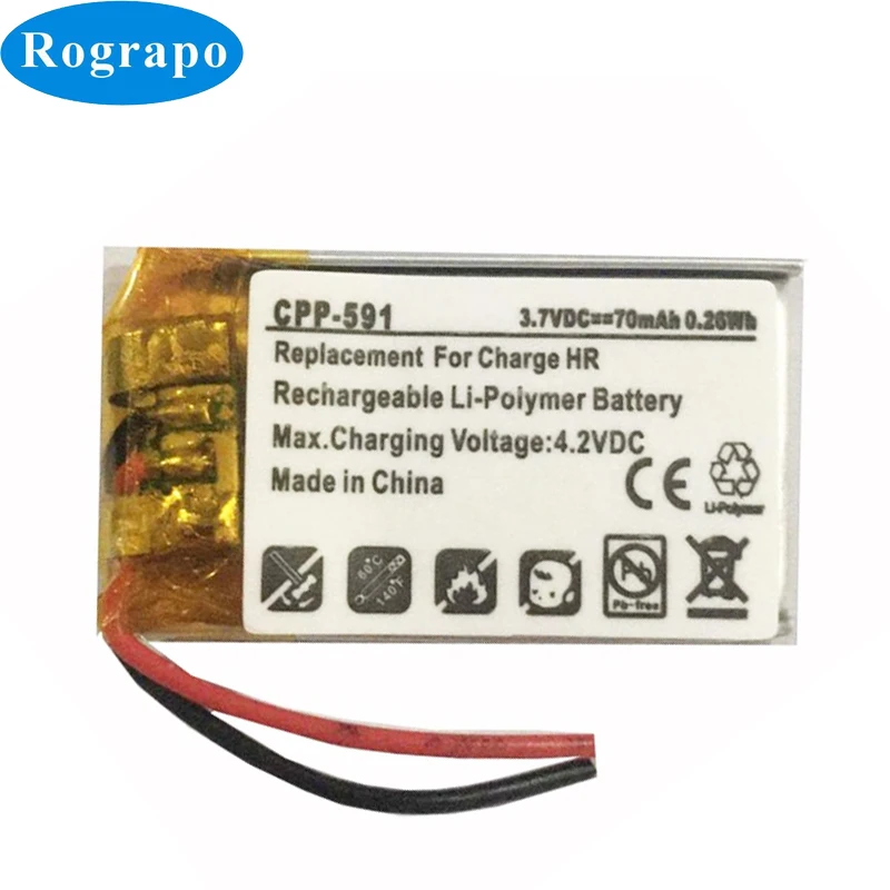 Новый литий полимерный аккумулятор 70 мАч для Fitbit Charge HR LSSP031420AB
