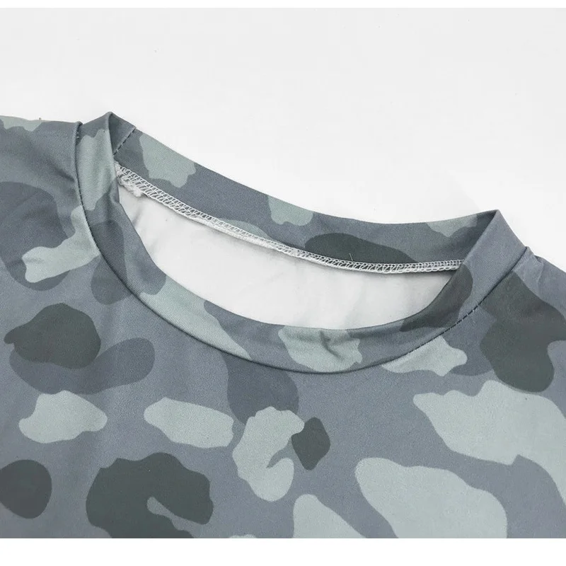 Женское повседневное прямое мини-платье леопардовое камуфляжное лоскутное