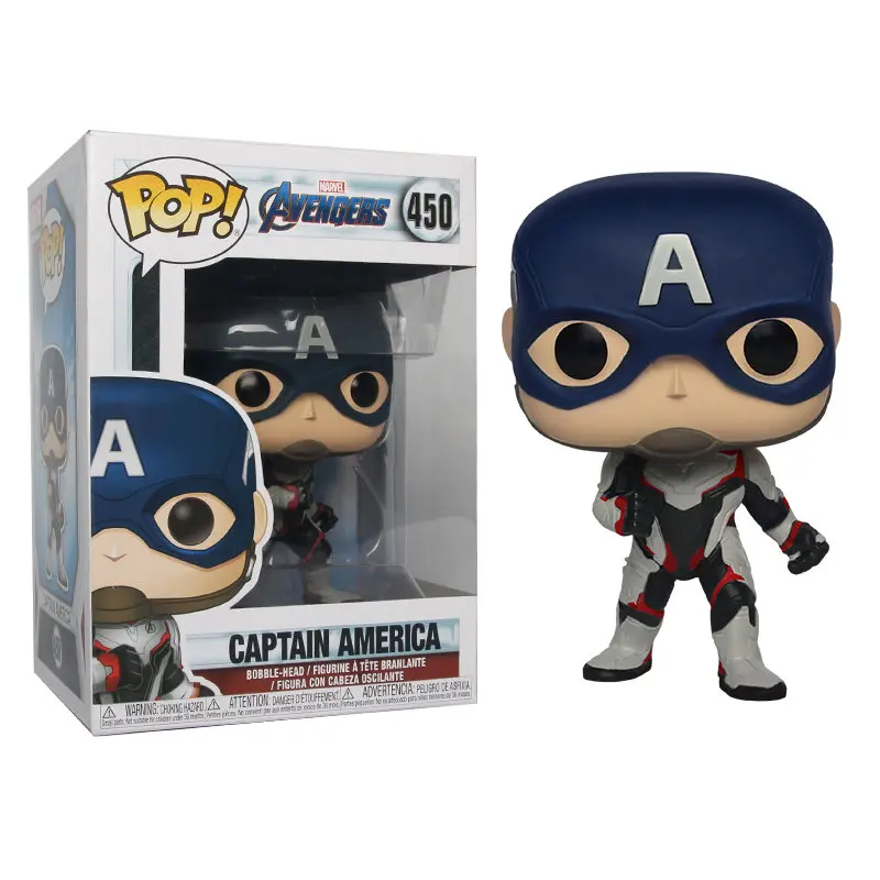 Лимонно-желтый FUNKO POP Marvel Мстители: эндшпиль танос Тор Человек-паук Халк Стэн ли Железный ПВХ фигурка игрушки для детей Рождественский подарок - Цвет: Лимонно-желтый
