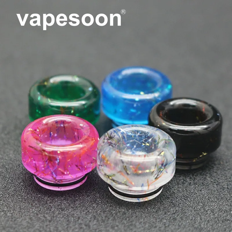 

5pcs VapeSoon 810 Resin Ribbon drip tip colorful vape mouthpiece for tfv12 prince rda rta atomizer