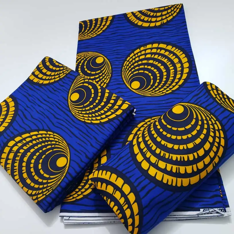 Ткань из Анкары Африканский настоящий восковой принт 100% хлопок швейный материал