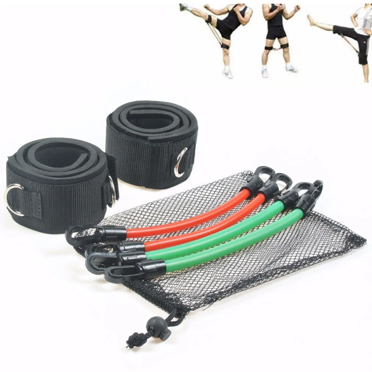 

1Set Latex Resistance Bands Training Exercise Yoga Tubes Pull Rope Rubber Expander Elastic Bands Fitness