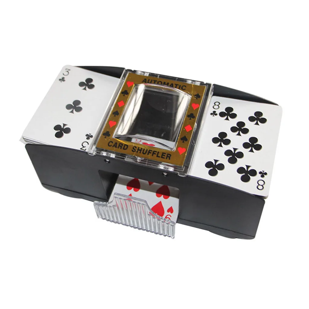 2 палубы автоматические игральные карты Shuffler на батарейках Электрический | Спорт