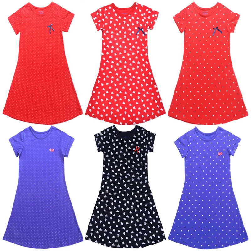 

Girls Dresses Brand New Spring Summer Teenagers Dress For Girls Clothes 100% Cotton Party Dress Baby Kids Girls Clothes
