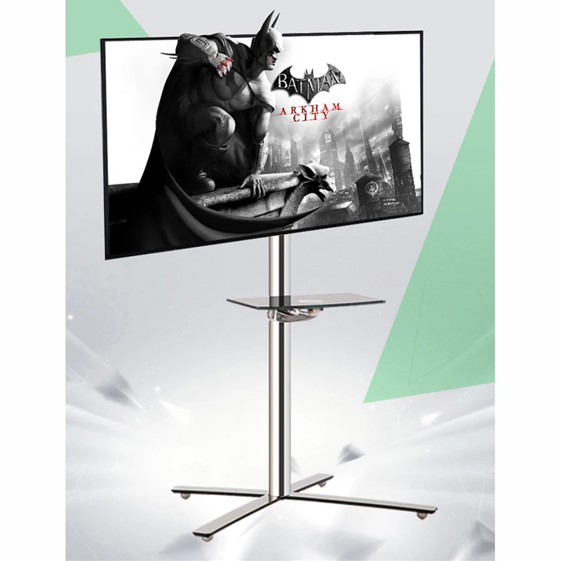 DL-ST3M 2"-65" Мобильный ТВ тележки жк плазменный пол стенд-тележка дисплей стеллаж с колесом из нержавеющей стали х Форма База 35 кг 400X400
