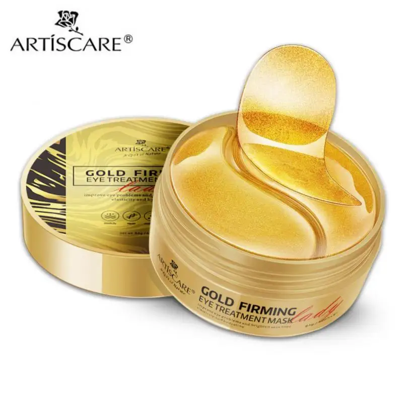 

Lady Gold Eye Mask Eye Patch Gel Remove Dark Circles Anti-Puffiness Anti-Aging Moisturizing Dilute Fine Lines Eyes Care 60Pcs