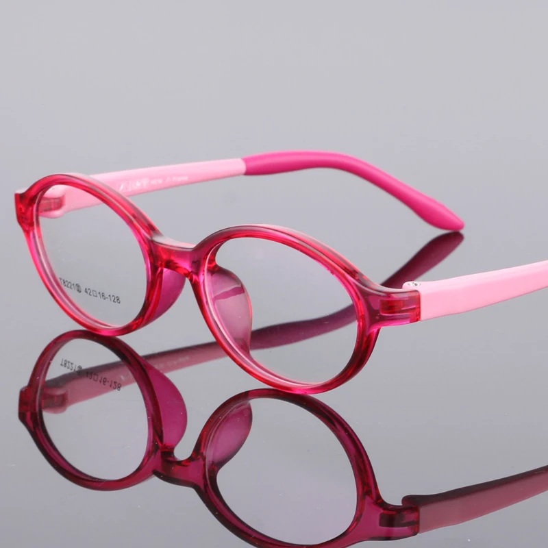 

42-16-128 TR90 Glasses Boy Girl Eyeglasses Lightweight Candy colors Silica gel Eyewear Frame Children Prescription Glasses 8221