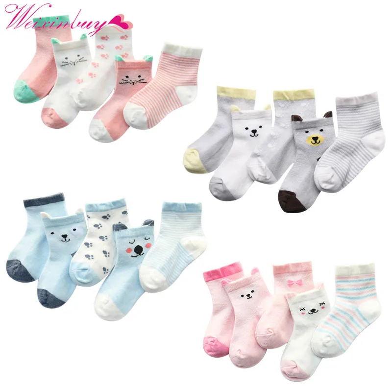 Носки детские с мультяшным рисунком тонкие дышащие хлопковые для мальчиков и