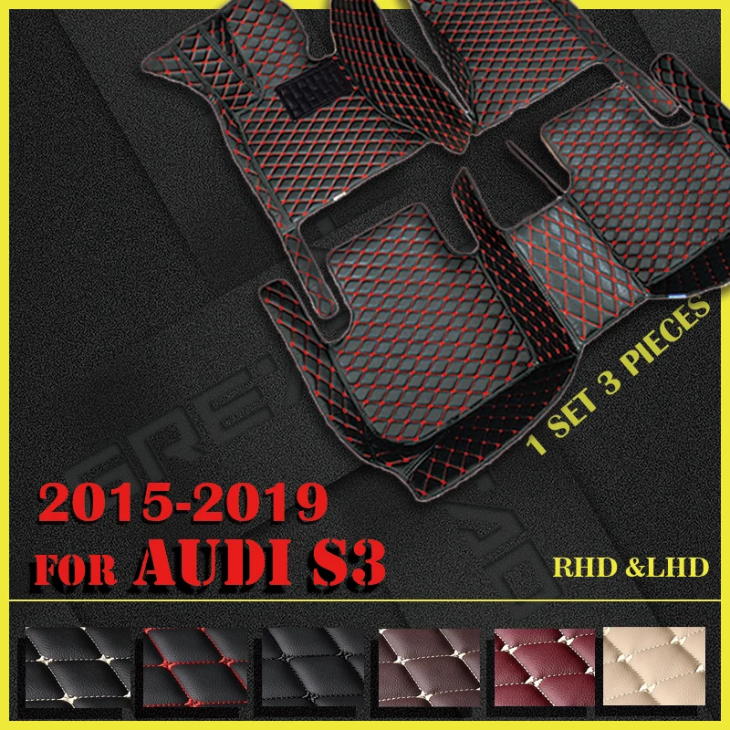 Кожаные автомобильные коврики в салон для AUDI S3 (седан) 2015 2016 2017 2018 2019