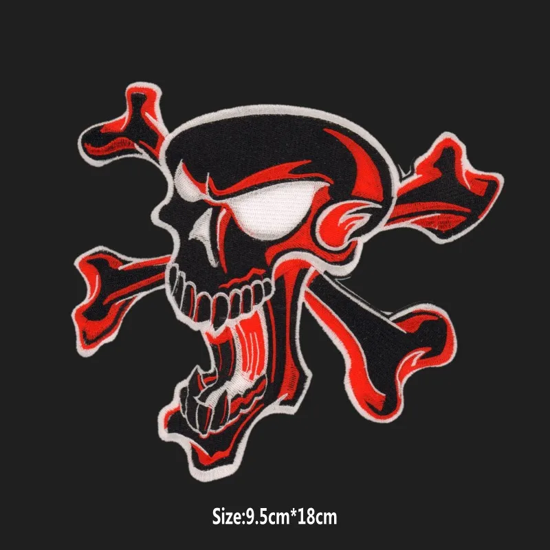 

Skull Motorcycle Patches Biker Patches Iron on Patches for Clothes