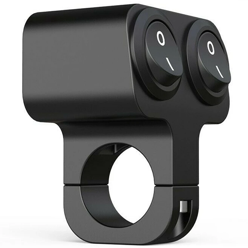

12V 7/8inch Handlebar Control Switch Motorcycle Dual Control Headlight Double Speaker Switch Replacement Accessories