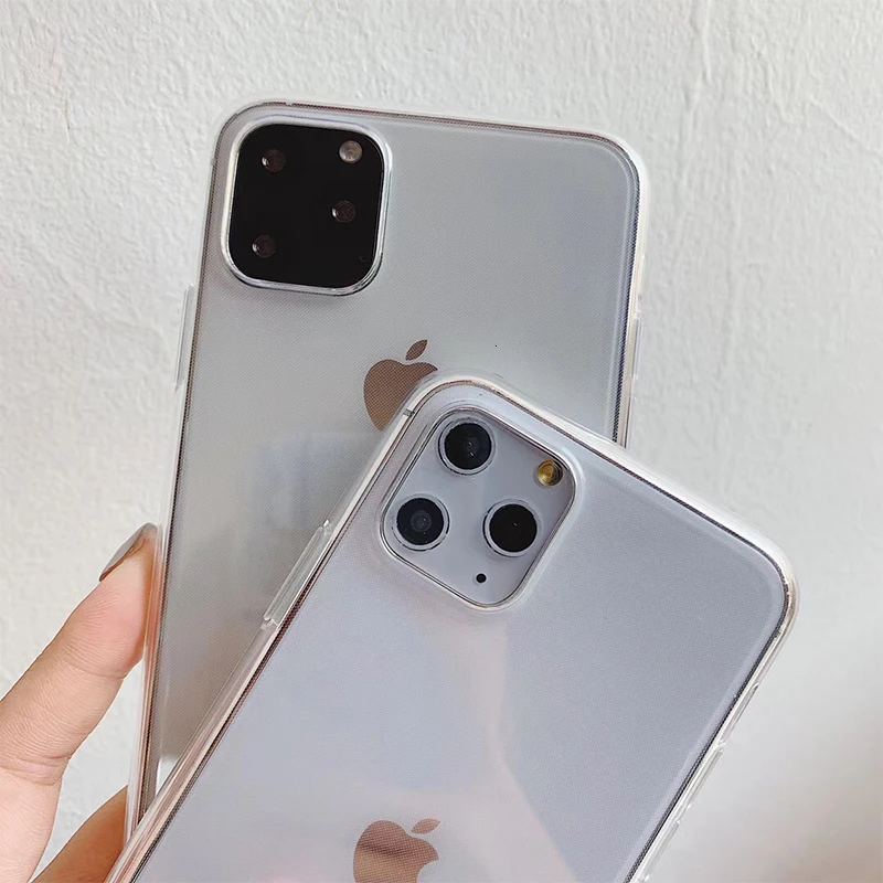 VOZRO Ультратонкий Прозрачный чехол для телефона для Iphone 11 Pro X XR XS Max 6 6S 7 8 Plus чехол Чехлы для телефона аксессуары сумка