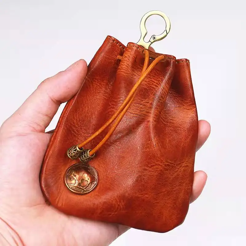 

1pcs Tobacco Pouch Case Herb Smoking Pipe Cowhide Leather Carrying Storage Rolling Tobacco Pipe Accessories