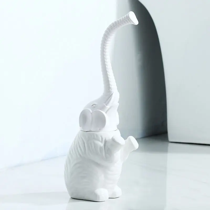 

High Quality Toilet Brush Set Lucky Elephant Creative Unique Bathroom Exquisite E7CB