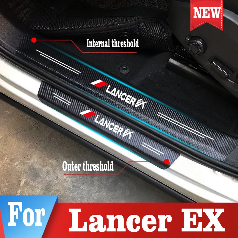 

For Mitsubish Lancer EX Car Stickers Door Sill Protector Threshold Protector Stickers Decals Car Tuning Trim Styling Accessories