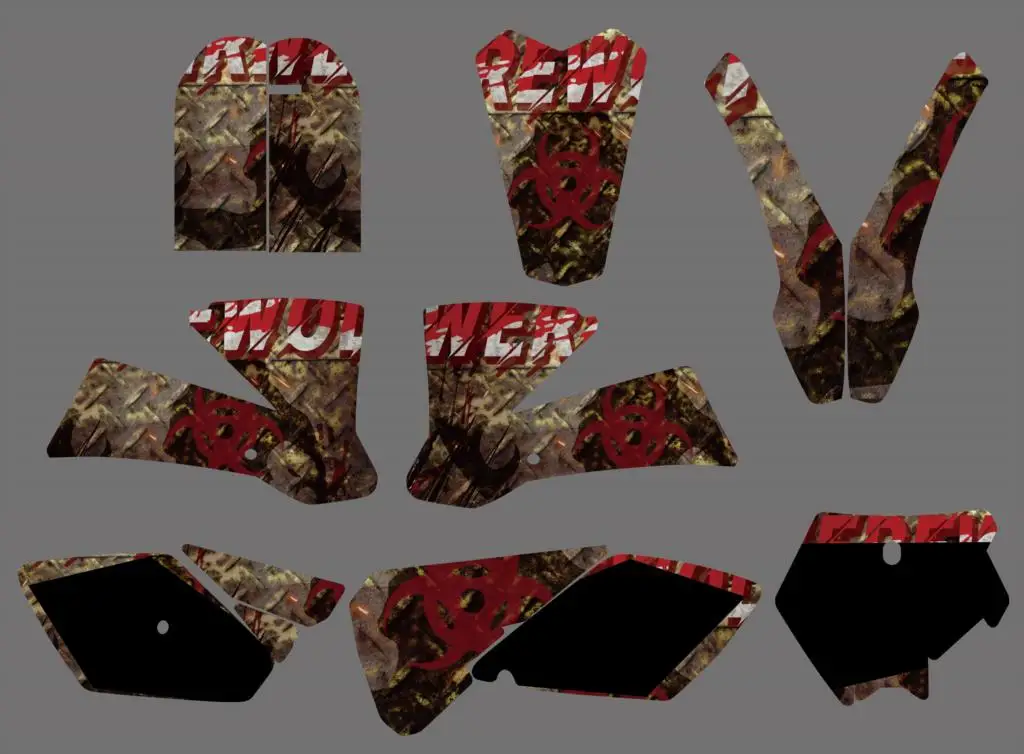 Графические фоны для мотокросса наклейка с полной наклейкой KTM SX85 SX 85 85SX 2003-2012 2011