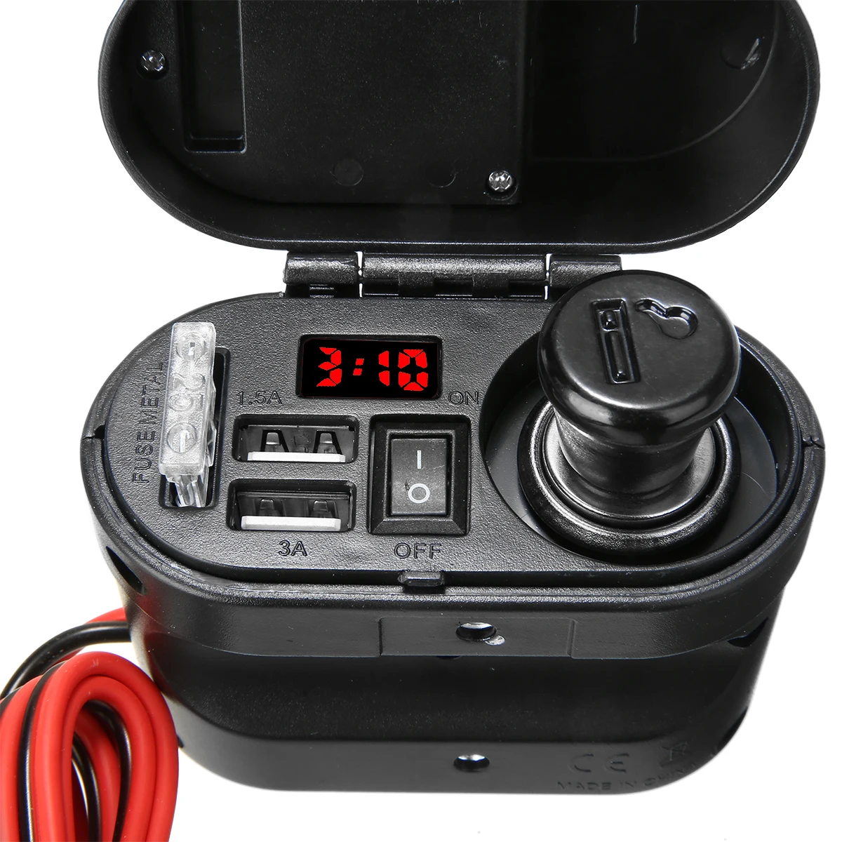 1 шт. мотоциклетное водонепроницаемое зарядное устройство гнездо питания