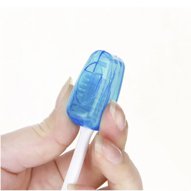 

10 Pcs Plastic Toothbrush Case Cover Multi Color Travel Hiking Camping Portable Brush Cap Portable Cover