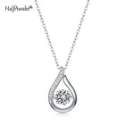 Женское ожерелье из серебра 925 пробы с муассанитом