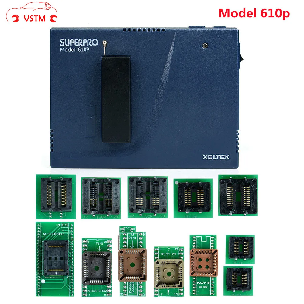 

Newest Version Original Xeltek USB Superpro 610P Universal Programmer Superpro 610P with adapters With Fast Express Shipping