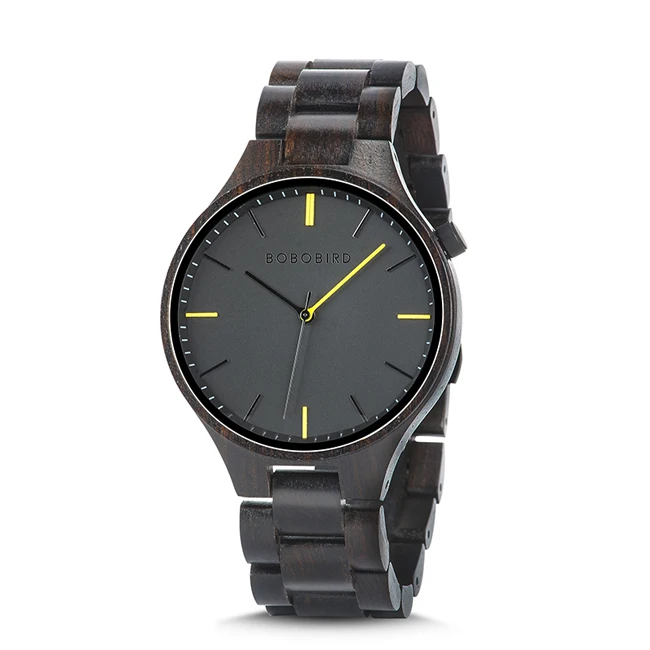 WS27-1 Relogio Masculino BOBO BIRD деревянные часы для мужчин Топ люксовый бренд наручные часы Мужские часы в деревянной подарочной коробке Отличные Подарки для него OEM - Цвет: WS27-1