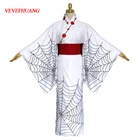 VEVEFHUANG Kосплей аниме рассекающий демонов киметасу нет яиба паук Руй мать Сестра Косплей парики костюмы для хэллоуивечерние НКИ