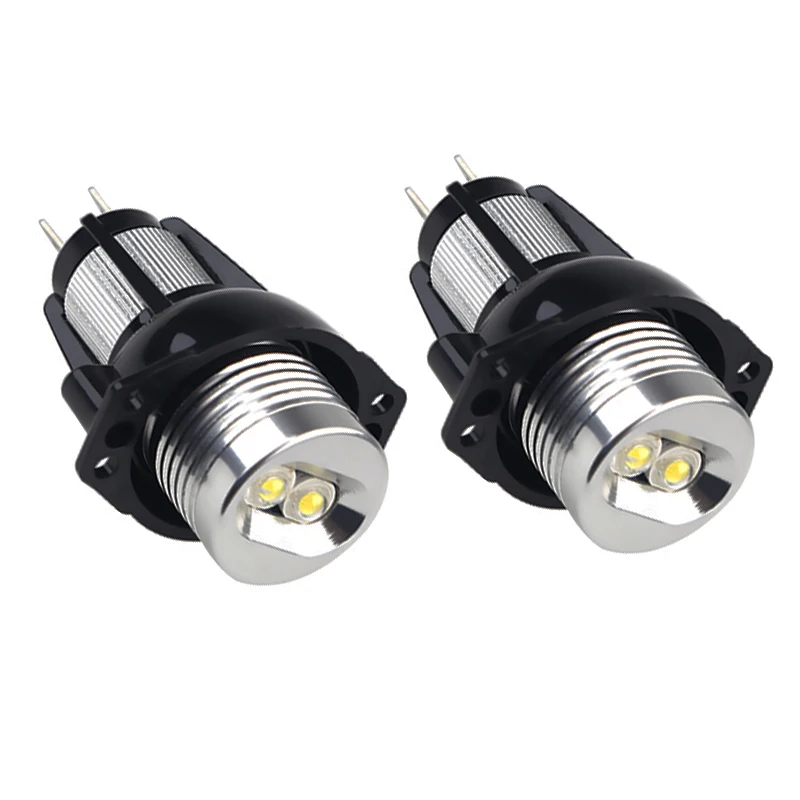 

2pcs 10W Angel Eye Lights For BMW Super White 6000k Halo Ring Angel Eye Bulb Headlight For BMW E90 E91 3 Series 325i 328i 335i