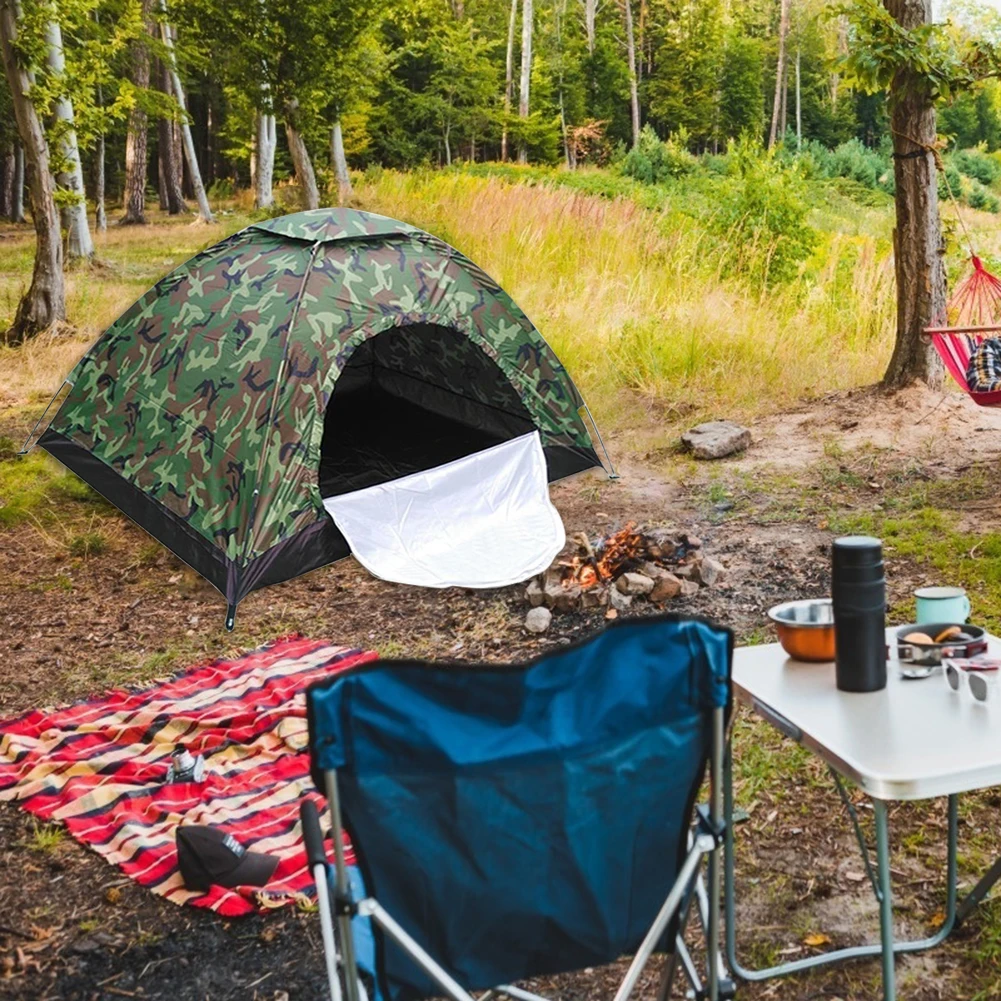 

Camouflage Backpacking Tent, 2-4 Person Automatic Lightweight Camping Tent,Portable Handbag Shelter Tent for Hiking,Travelling