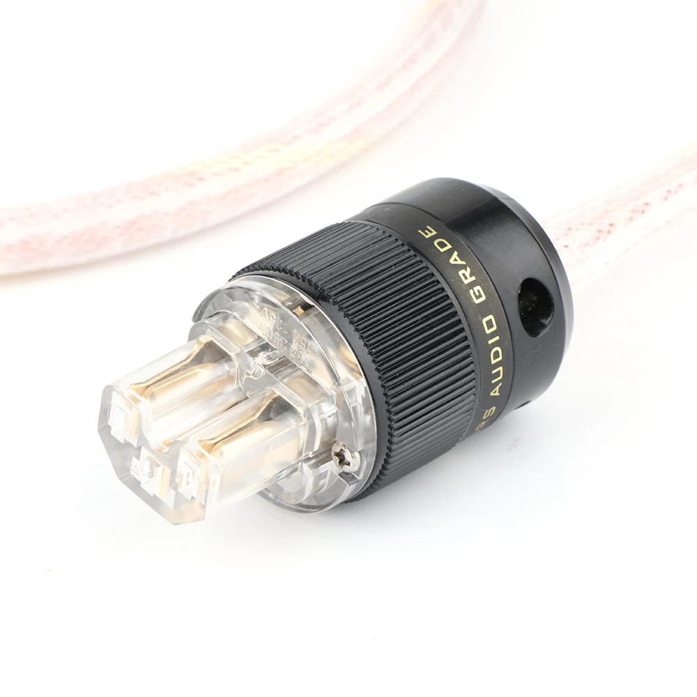Hi-end 6N OCC 12TC Audiophile Европейский AC Мощность шнур с золотым покрытием Schuko EUR Connecotor