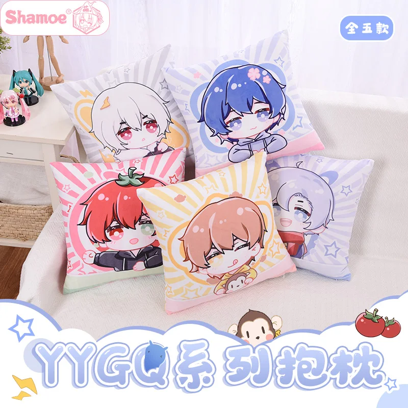 

Anime Yin and Yang Weiqi Men's Group Square throw pillow back pillow cushion Animation peripherals Cosplay Plush Doll