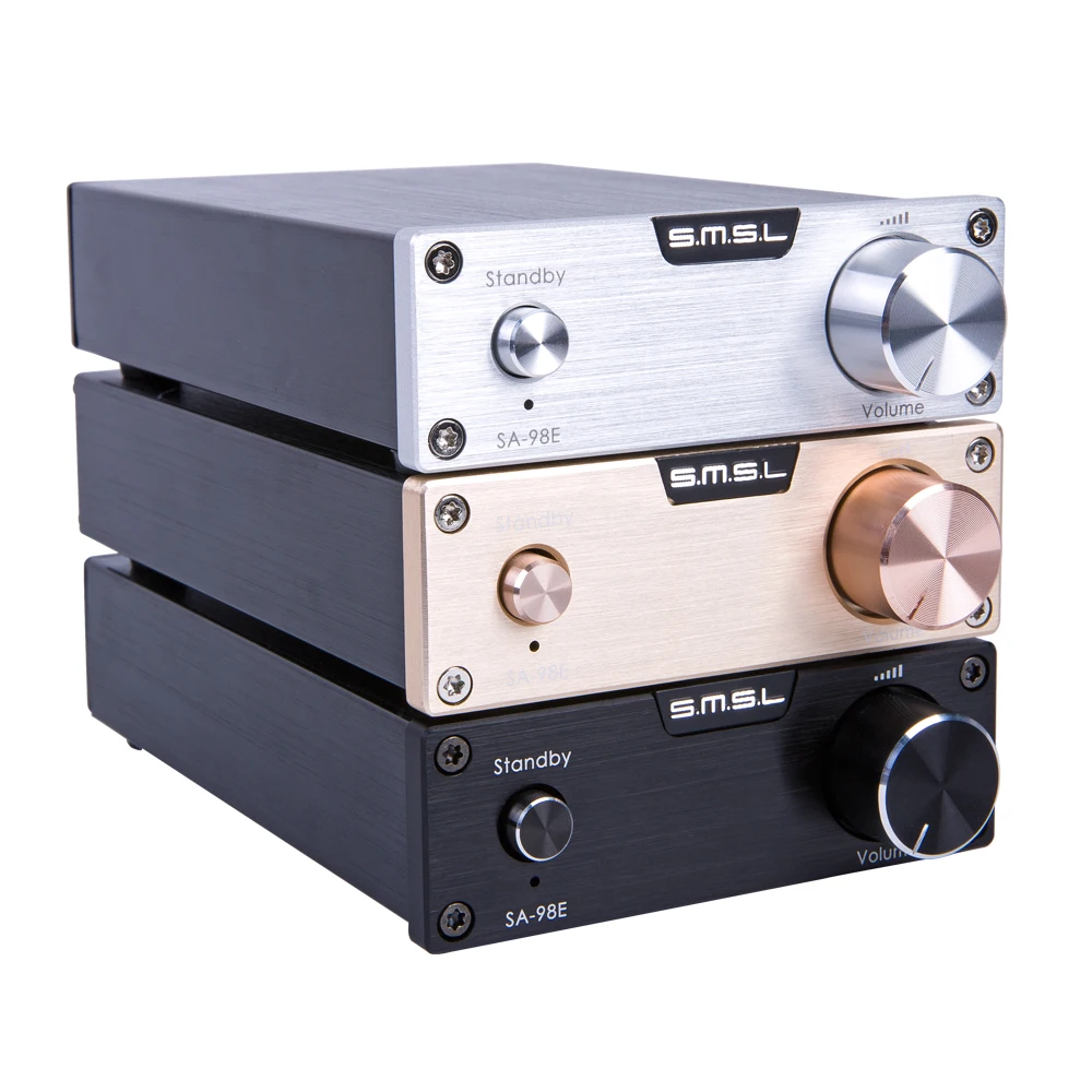 SMSL SA 98E усилитель звука 2 1 класса d усилители TDA7498E hifi мини мощности звука|Усилители