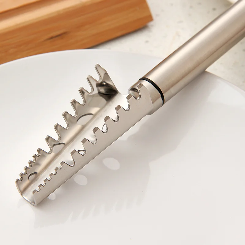 Cleaning Fish Skin Stainless Steel Scales Scraper Brush Remover Cleaner Descaler Skinner Scaler Fishing Tools Kitchen | Дом и сад