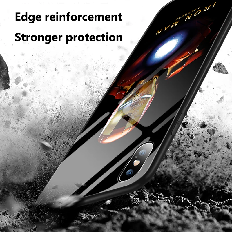 Чехол для телефона Наруто Саске с подсветкой для IPhone 11 Pro Max XS XR X 8 7 6 6S Plus светодиодный чехол из закаленного стекла Coque Flash Cover Fundas