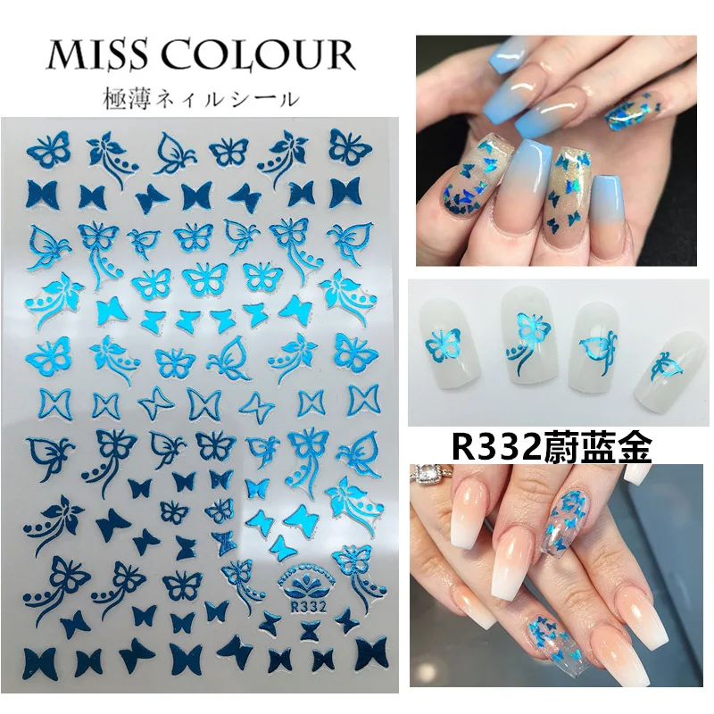 

Butterfly Nail Sticker Butterfly Nail Art Decal Transfer Slider Butterfly Bronzing Nail Sticker Nail Art Sticker Slider