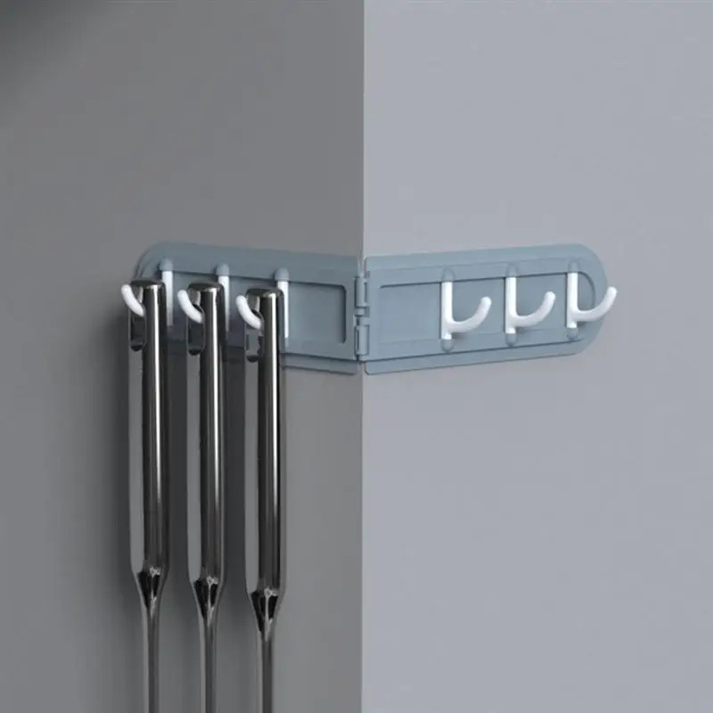 

2 Pcs Folding Corner Hooks Household Backdoor Hanging Hook Creative Hat Hooks Kitchen Row Hook Bathroom Punching Rack Coat Hook