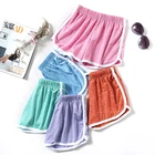 Шорты женские летние, с эластичной резинкой на талии, ярких цветов, 2021