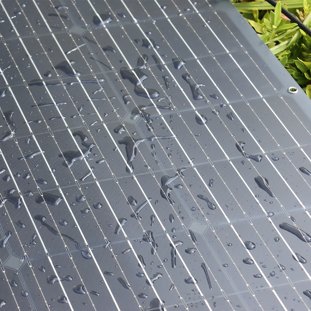 Online Panel Surya 300W 12V Kit Pengisi Daya Baterai Surya Monokristal Efisiensi Tinggi Modul Daya PV Untuk Mobil Perahu Kabin Atap Berkemah