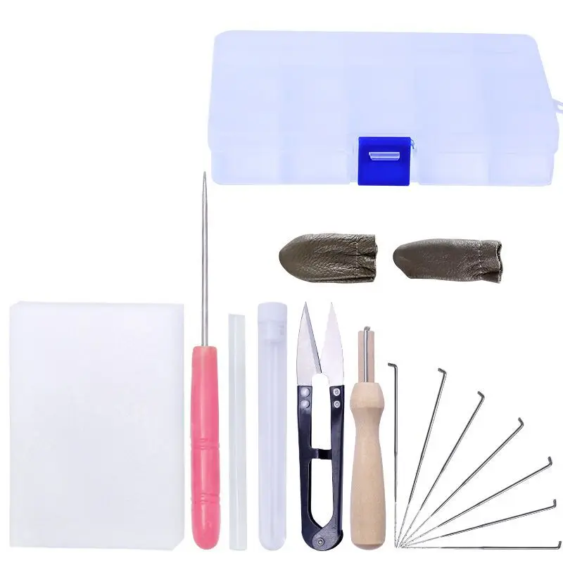 

Needle Felting Tools, Needle Felting Kit with 15 Pcs ,Wooden Handle, Scissors, Perfect for DIY Felting Wool Projects