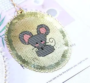 Xx DIY ремесло Стич вышивка крестиком Закладка гнезда пластик/металлическая ткань