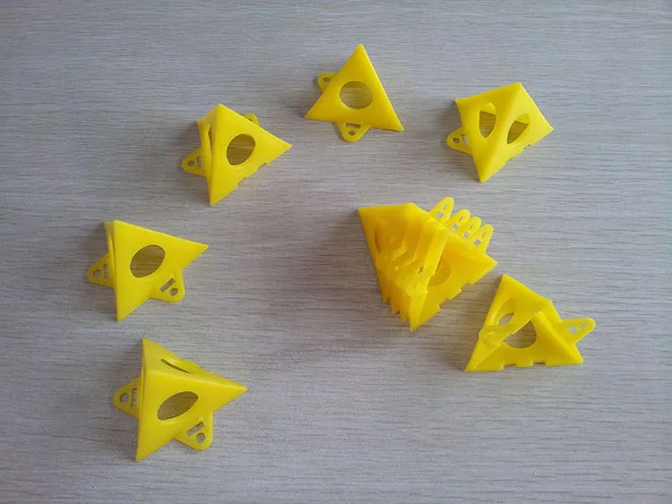 10 шт./компл. столярные цветные накладки для краски er's Pyramid подставки инструмент для краски треугольные ножки инструменты для деревообработки желтый цвет