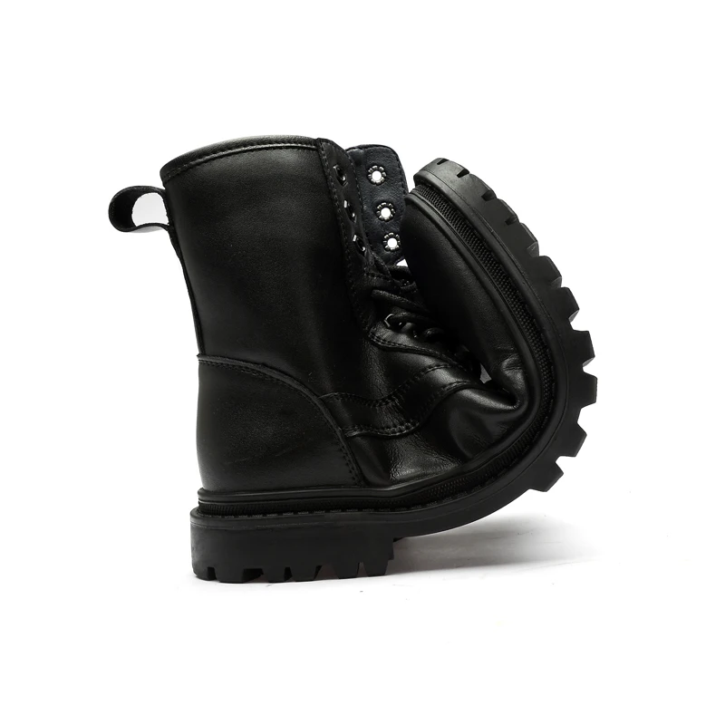 Мужские ботинки Martin из натуральной кожи с высоким берцем зимняя теплая обувь для
