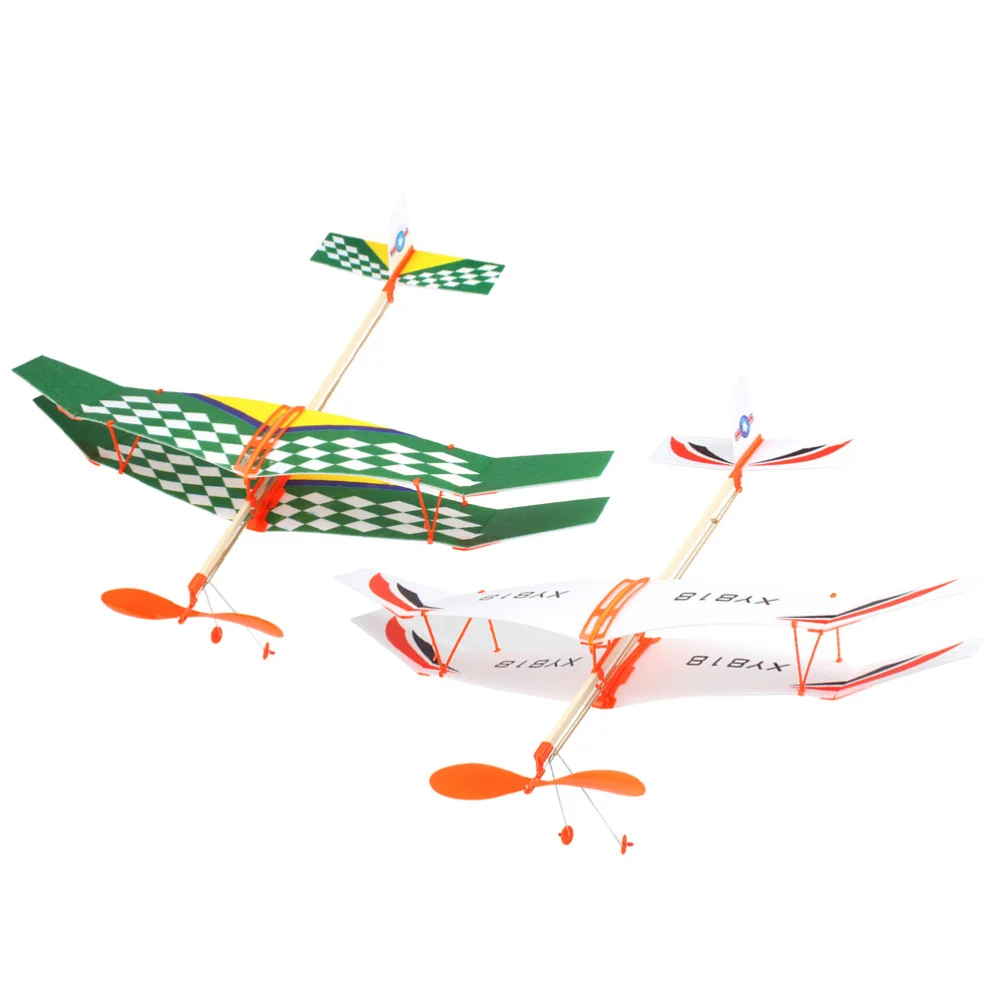 2 шт. резиновый ремешок с питанием самолет планер материалы DIY собранная модель