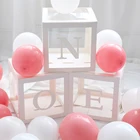 Прозрачная коробка с надписью A-Z, воздушные шары для свадьбы, детского дня рождения, украшения на заказ с именем ребенка, воздушные шары для девочек и мальчиков, Детские душевые декорации