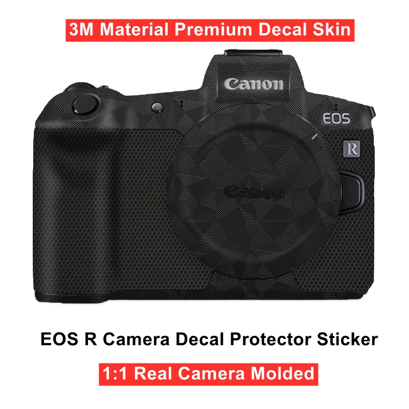 Tampa para Canon Material de Decalque Protetor da Pele Fácil de Instalar Anti-scratch Film Câmera 3m Prémio Decalque Etiqueta Eos r