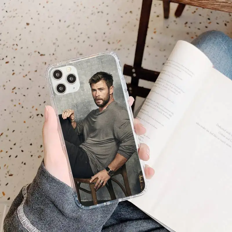 

Australia actor Chris Hemsworth Phone Case Transparent soft For iphone 5 5s 5c se 6 6s 7 8 11 12 plus mini x xs xr pro max