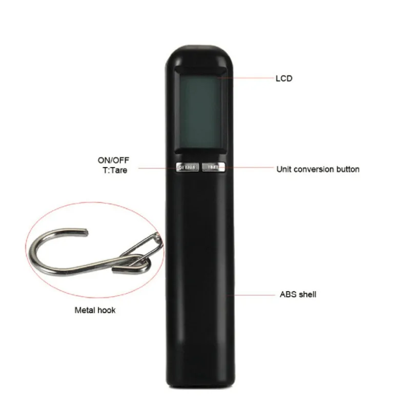 Высококачественные портативные весы с ЖК-дисплеем и подсветкой 40 кг 1 шт. |