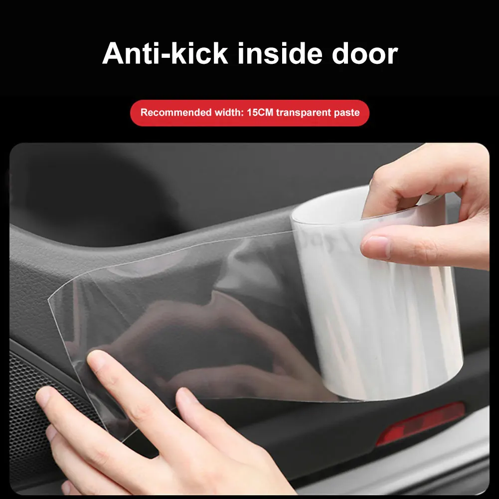 Прозрачная наклейка на порог автомобиля с защитой от царапин полоса бампер